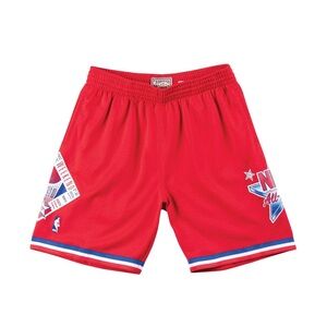 Mitchell Ness NBA All Star West Red Swingman
Basketball Short New Men 1991
